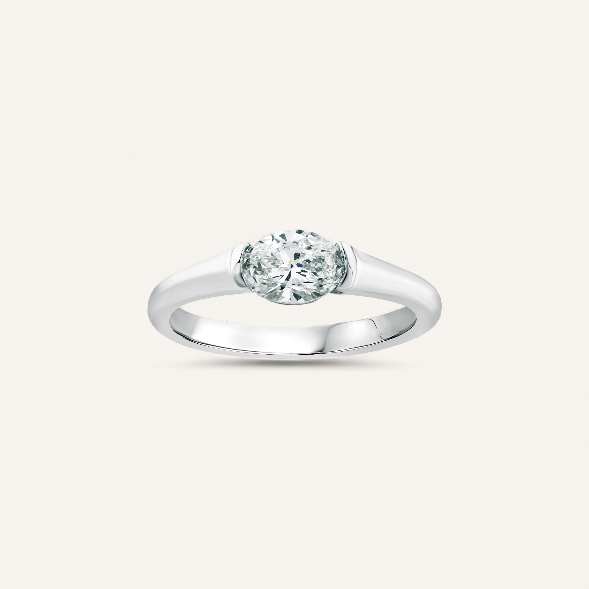 CERCLE SOLITAIRE RING