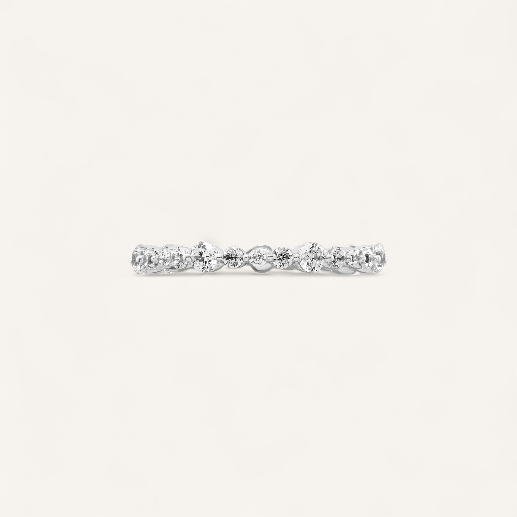 RÊVE ETERNITY RING I 14K GULD MED DIAMANTER (1 CT), STR. 54