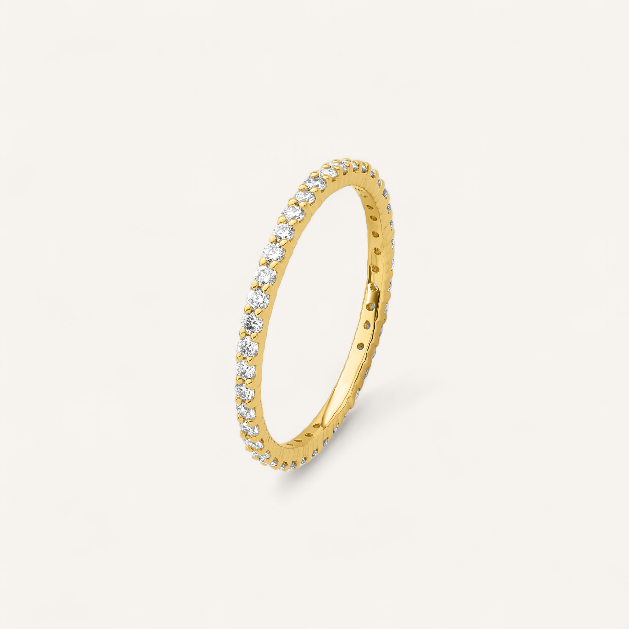 ETERNITY RING I 14K GULD MED DIAMANTER (0.6 CT), STR. 55