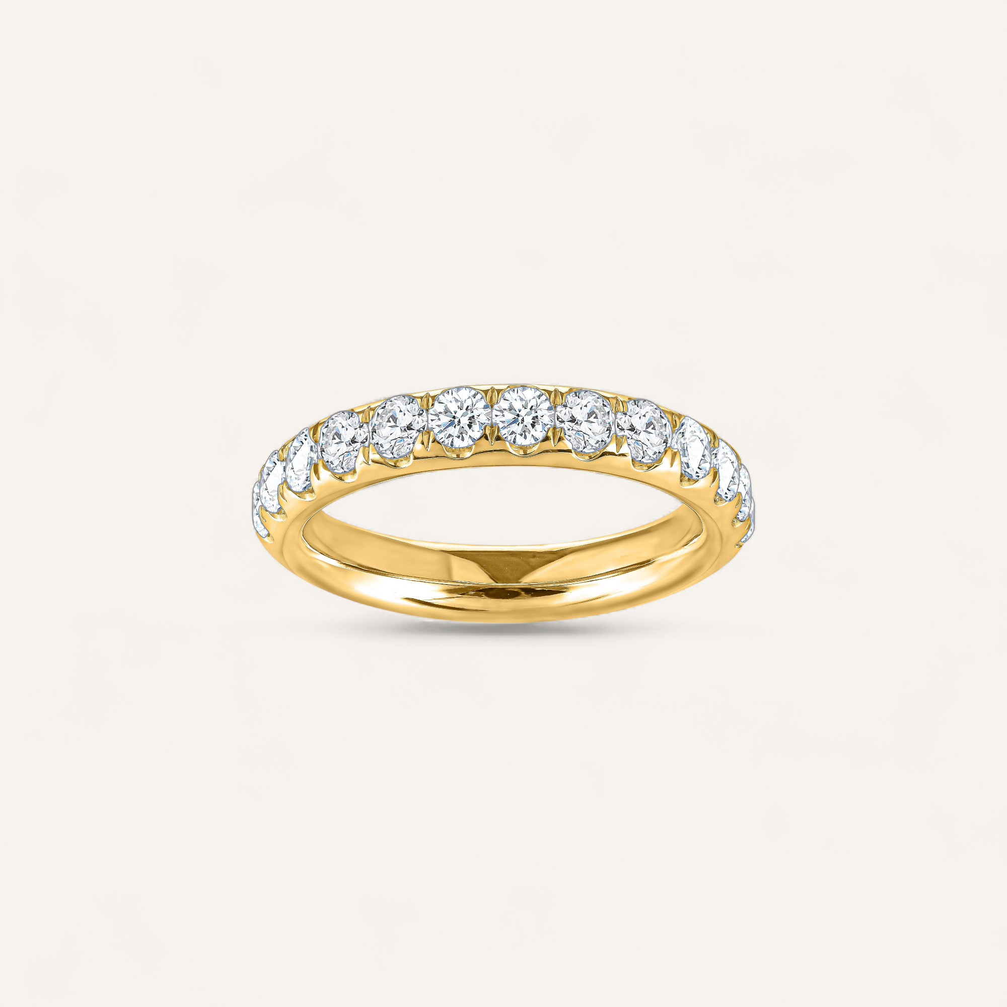 HALV PAVÉ RING