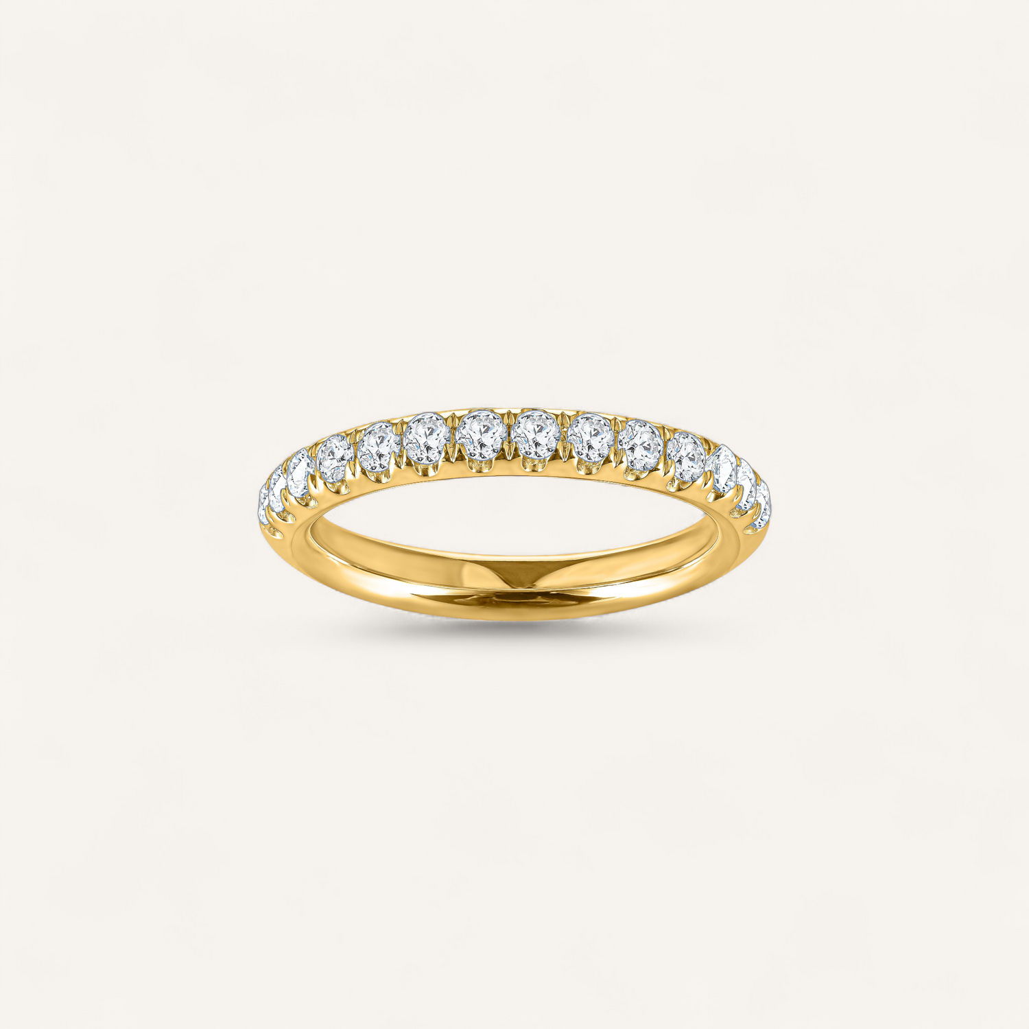 HALV PAVÉ RING