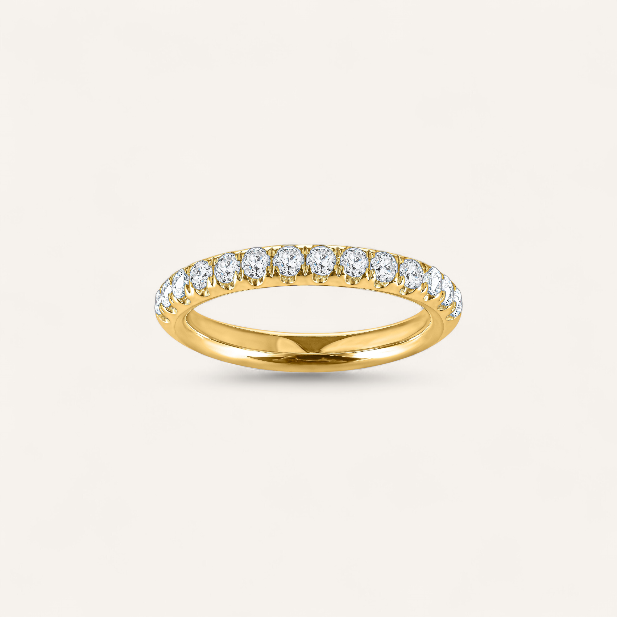 HALV PAVÉ RING