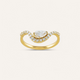 PEAR PAVÉRING I 14K GULD MED DIAMANTER (0.78CT), STR. 54