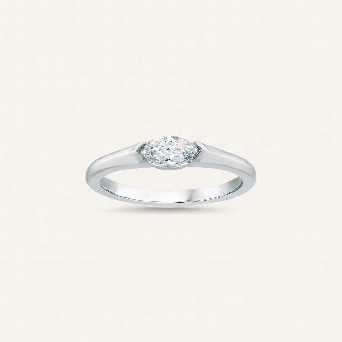 OVAL SOLITAIRE RING