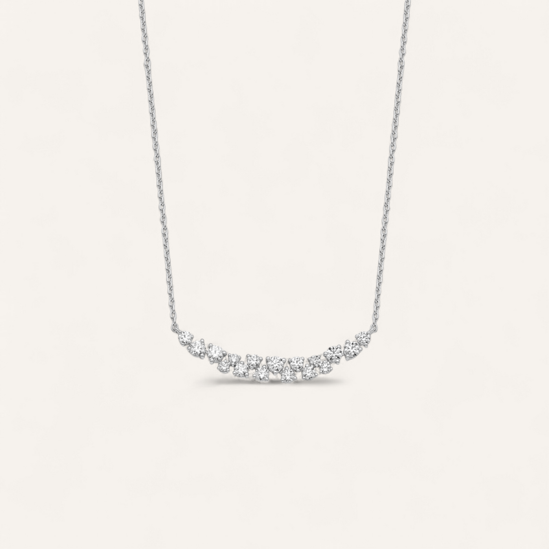 FÉE HALSKÆDE I 14K HVIDGULD MED DIAMANTER (0.8 CT), 45 cm