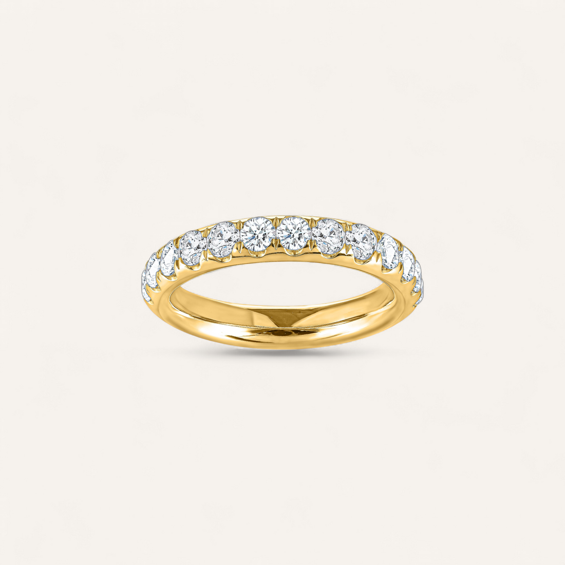HALV PAVÉ RING