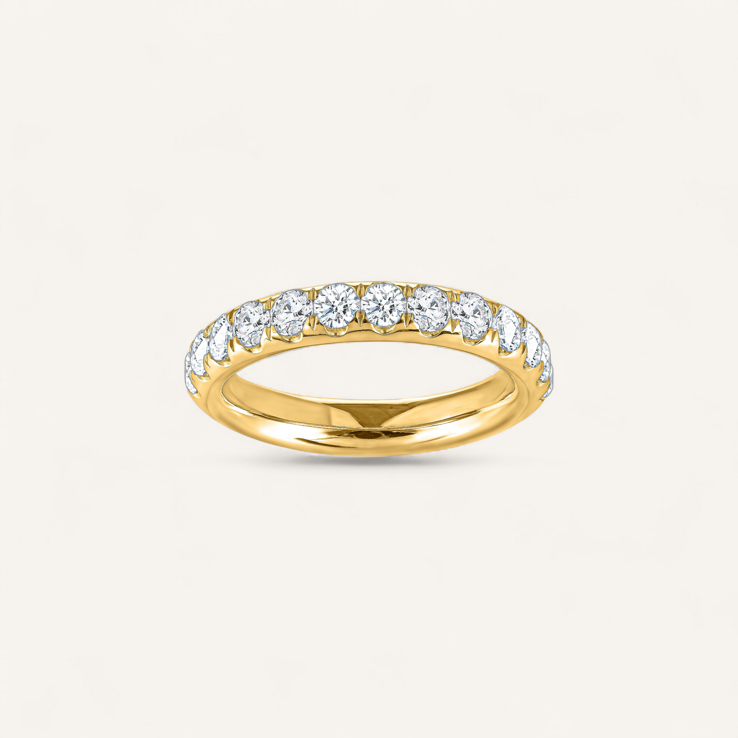HALV PAVÉ RING