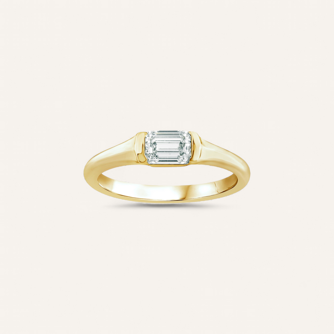 RECTANGLE SOLITAIRE RING
