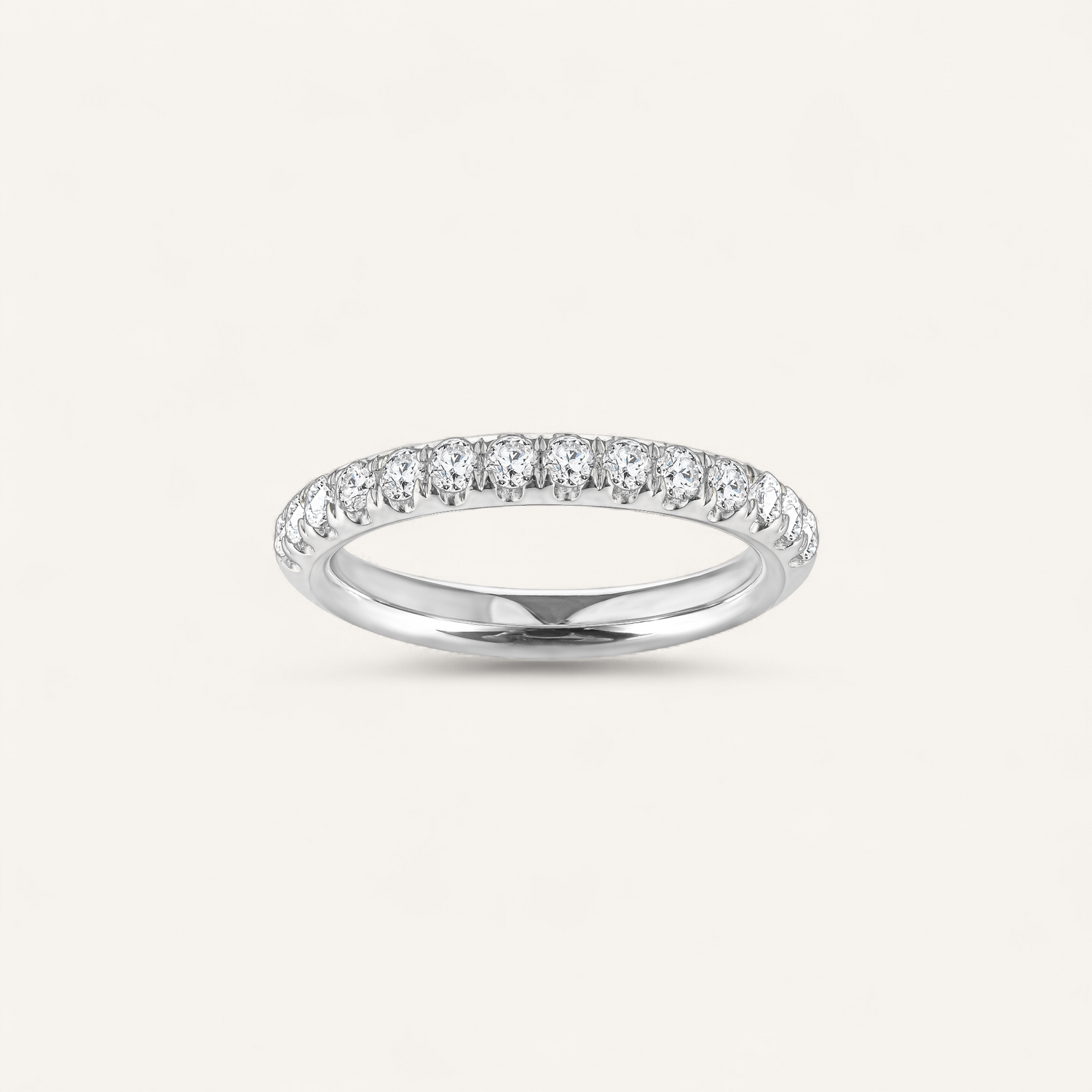 HALV PAVÉ RING