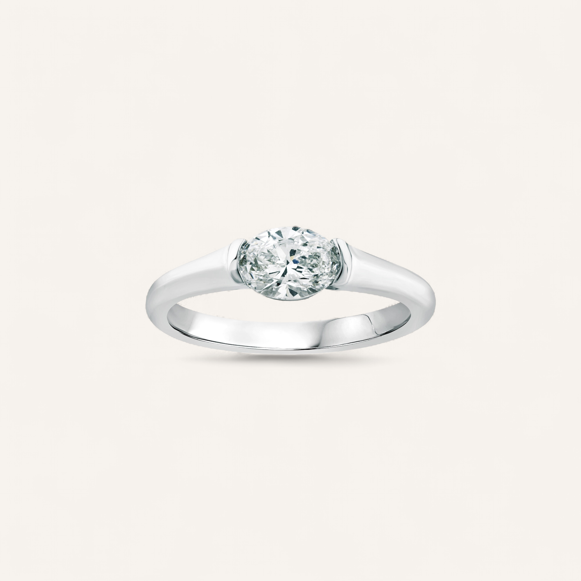 CERCLE SOLITAIRE RING