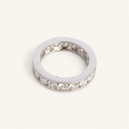 ETERNITY RING I 14K HVIDGULD MED DIAMANTER (2.92 CT), STR. 52