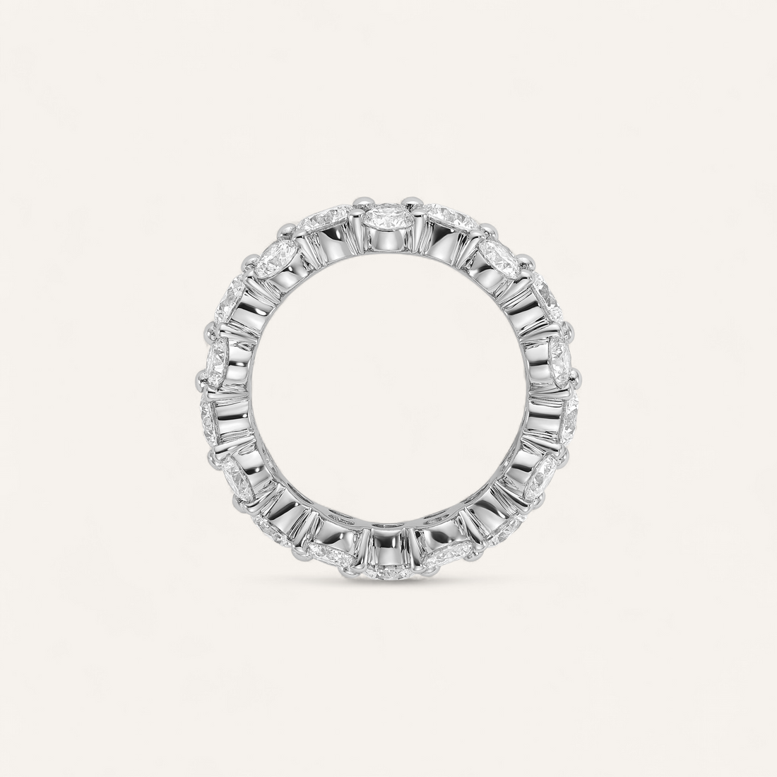 GRAND STATEMENTRING I 14K HVIDGULD MED DIAMANTER (5.4 CT), STR. 54