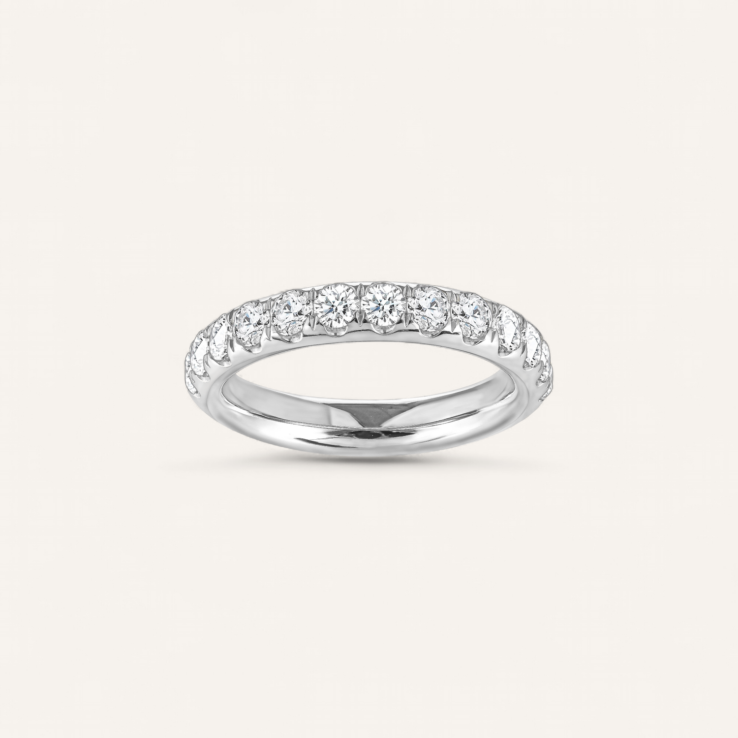 HALV PAVÉ RING
