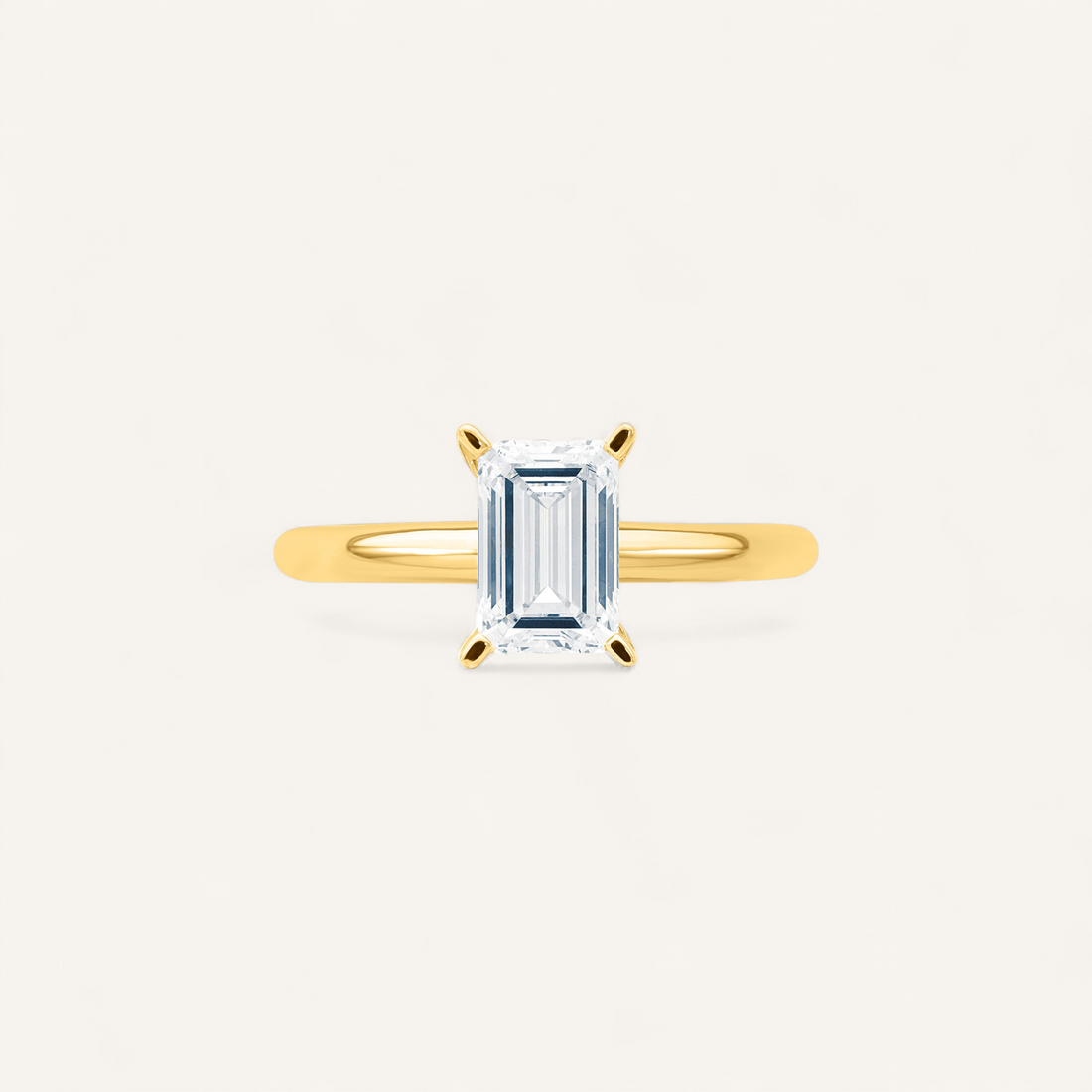 ÉCLAT SOLITAIRERING I 14K GULD MED DIAMANT (1.51 CT), STR. 54