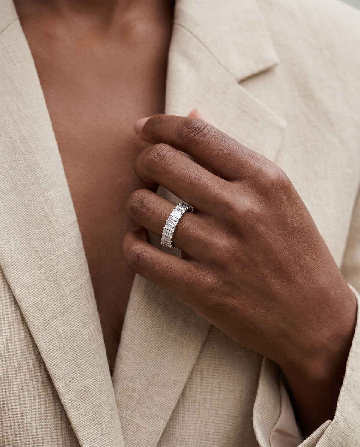 RECTANGLE ETERNITY RING