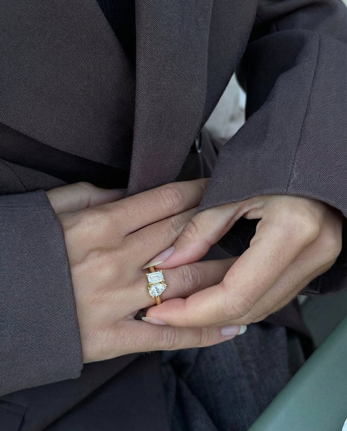DEUX PIERRE TOI ET MOI RING