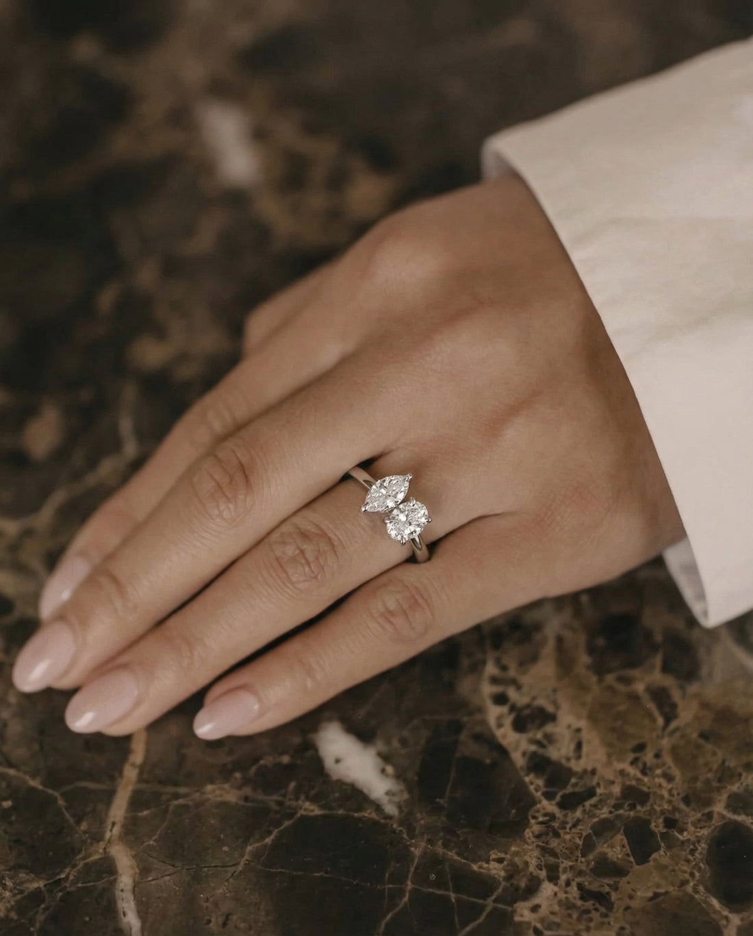 POIRE RONDE TOI ET MOI RING