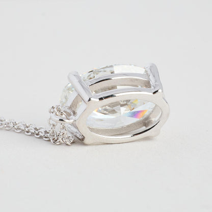 ANKERKÆDE HALSKÆDE I 14K HVIDGULD MED DIAMANT (3.01 CT), 42 CM