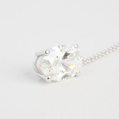 ANKERKÆDE HALSKÆDE I 14K HVIDGULD MED DIAMANT (3.01 CT), 42 CM